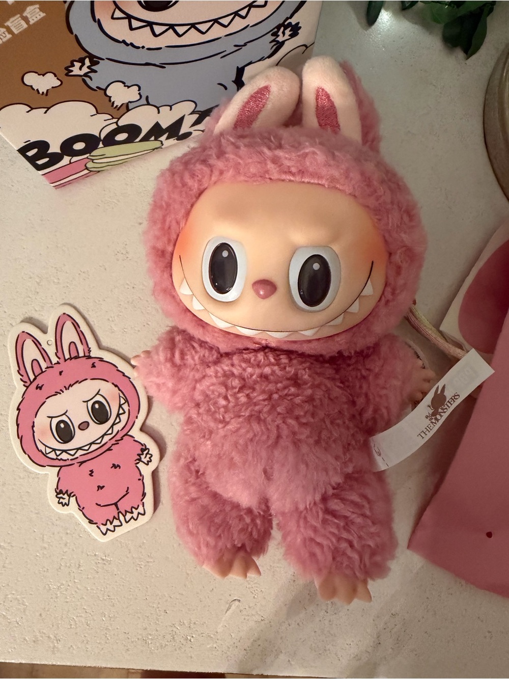 POP MART Exciting Macaron ‘Lychee Berry’ Plush Pendant - Picture 3 of 7